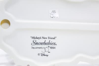 1994 DEPARTMENT 56 Snowbabies "Mickey's New Friends" Disney Porcelain Figure - Thumbnail 9