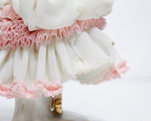 ALKA DRESDEN Germany "Angela" Floral Laced Porcelain Dancer Figurine - Thumbnail 11
