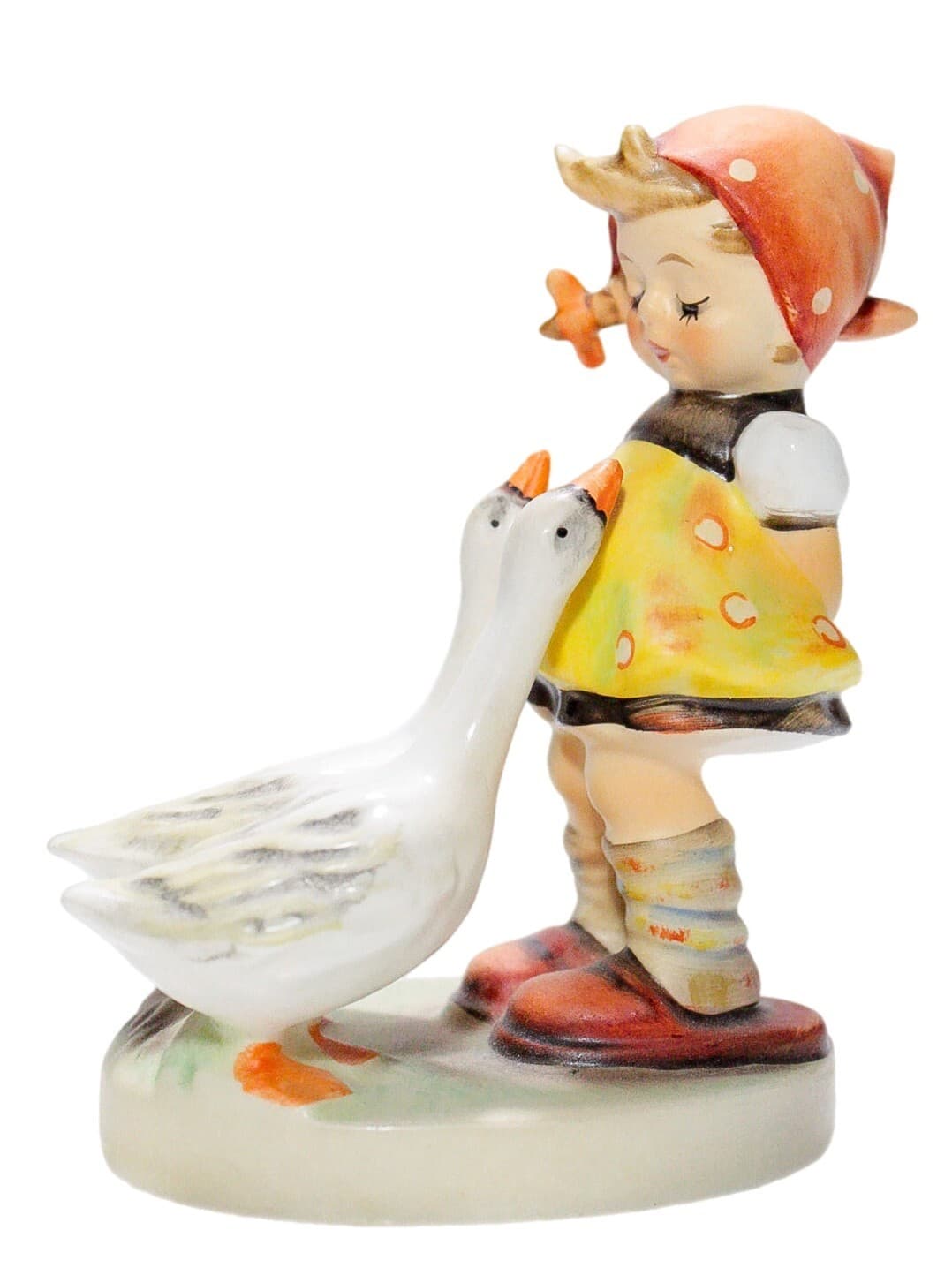 GOEBEL HUMMEL Germany "Goose Girl" Hand Painted Porcelain Figurine TMK5 - Image 1