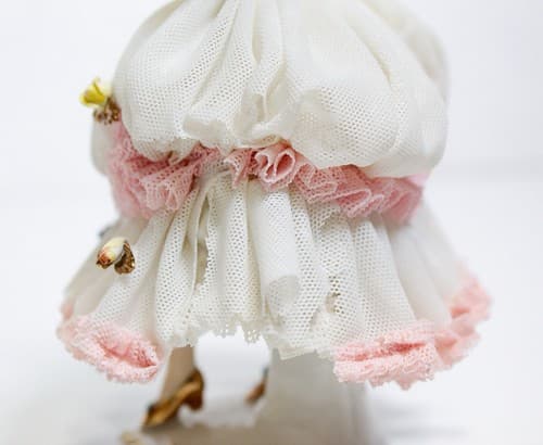 ALKA DRESDEN Germany "Angela" Floral Laced Porcelain Dancer Figurine - Thumbnail 9