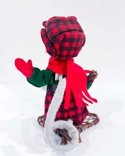 Vintage Annalee Woodland Mouse with Snowshoes Doll Figurine 6" w/ Original Tag - Thumbnail 3