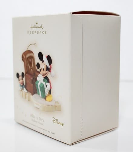 HALLMARK KEEPSAKE "Hide N' Peek" Mickey Mouse Disney Christmas Ornament - Thumbnail 3
