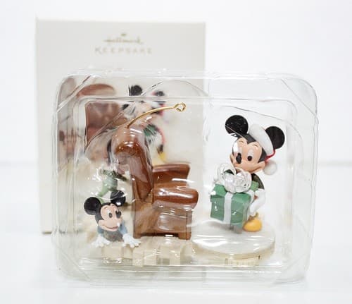 HALLMARK KEEPSAKE "Hide N' Peek" Mickey Mouse Disney Christmas Ornament - Thumbnail 2