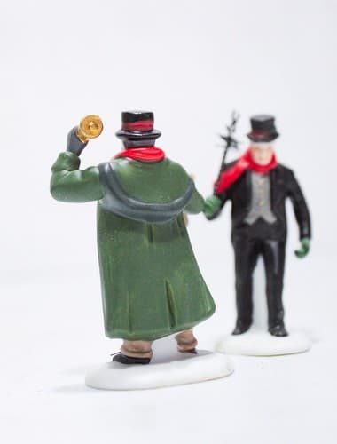 Vtg Department 56 "Town Crier & Chimney" 2 Heritage Village Collection Figures - Thumbnail 4