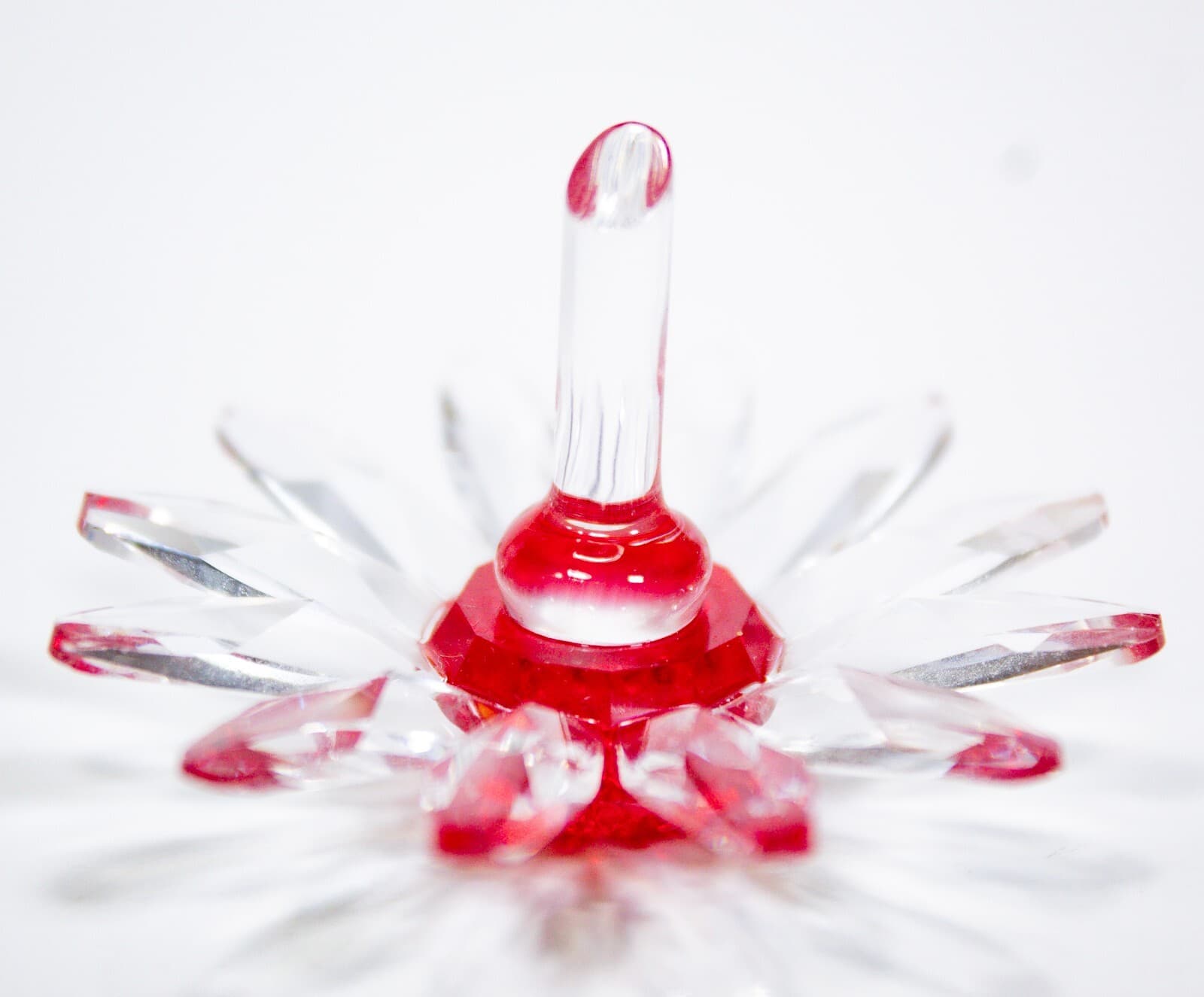 SWAROVSKI Retired Crystal Red Marguerite Daisy Flower Figurine - Thumbnail 4
