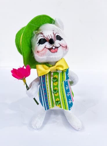 Vintage 2017 Annalee Mobilitee Sunday Best Boy Mouse Artisan Doll With Tag - Thumbnail 2