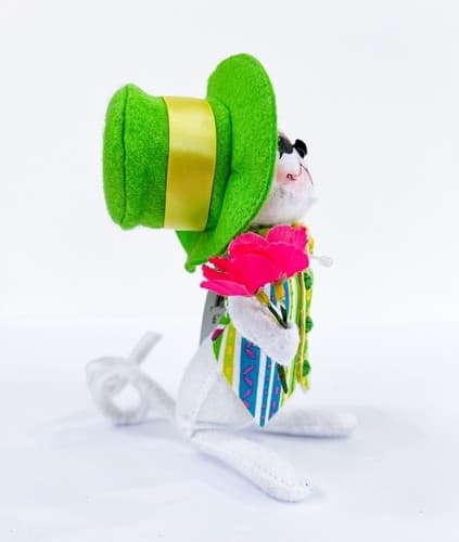 Vintage 2017 Annalee Mobilitee Sunday Best Boy Mouse Artisan Doll With Tag - Thumbnail 5
