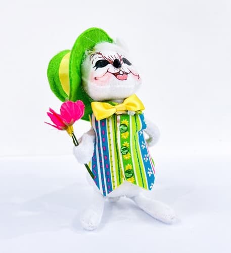 Vintage 2017 Annalee Mobilitee Sunday Best Boy Mouse Artisan Doll With Tag - Thumbnail 6
