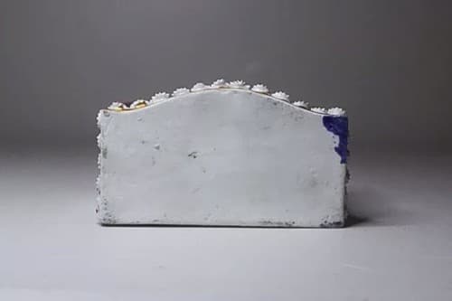 Antique 19th Century French Floral Fireplace Motif Porcelain Covered Box Vase - Thumbnail 8