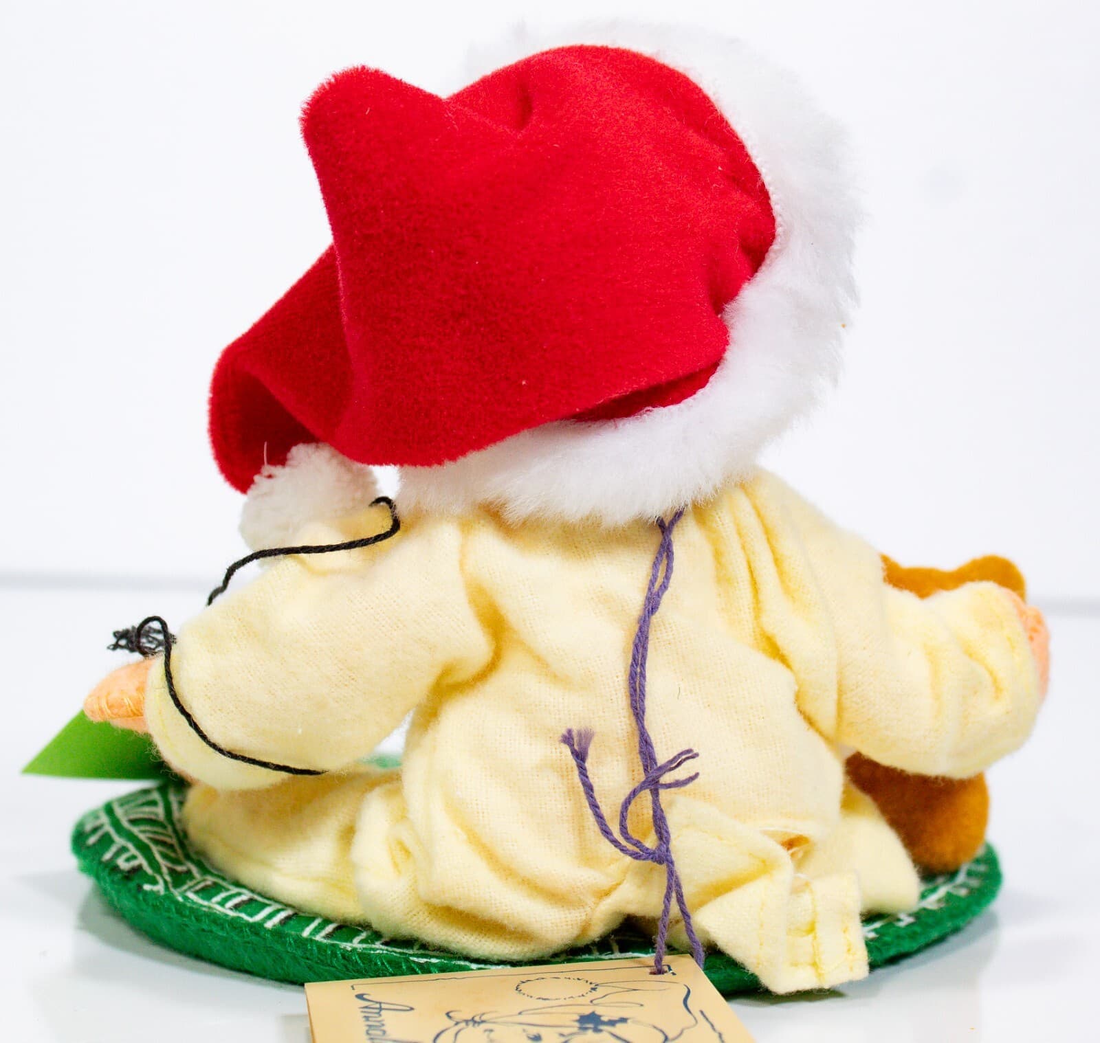 ANNALEE MOBILITEE 1989 Society Christmas Morning Kid Doll Trains NEW WITH TAG 5" - Thumbnail 2