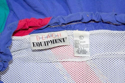 Vintage 1980's BEACH EQUIPMENT Multicolor Swim Beach Trunk Shorts Men Size L - Thumbnail 5
