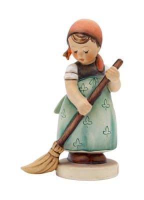 Hummel Goebel Little Sweeper W. Germany Vintage Porcelain Figurine TMK6 Vintage - Image 1
