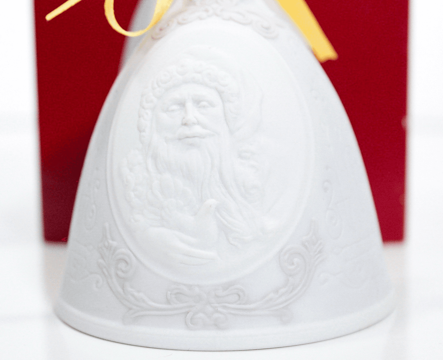 Vintage 2003 LLADRO Spain Daisa Porcelain Bell Christmas Ornament In Box - Thumbnail 3