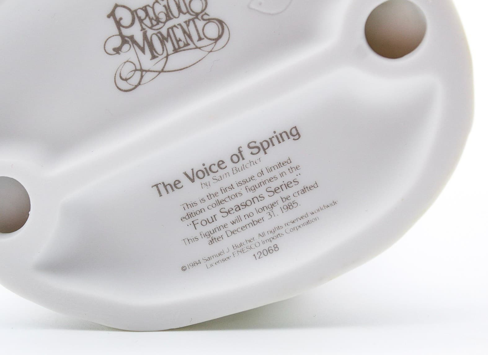 Precious Moments Voices Of Spring Enesco Porcelain Figurine 1985 - Thumbnail 7