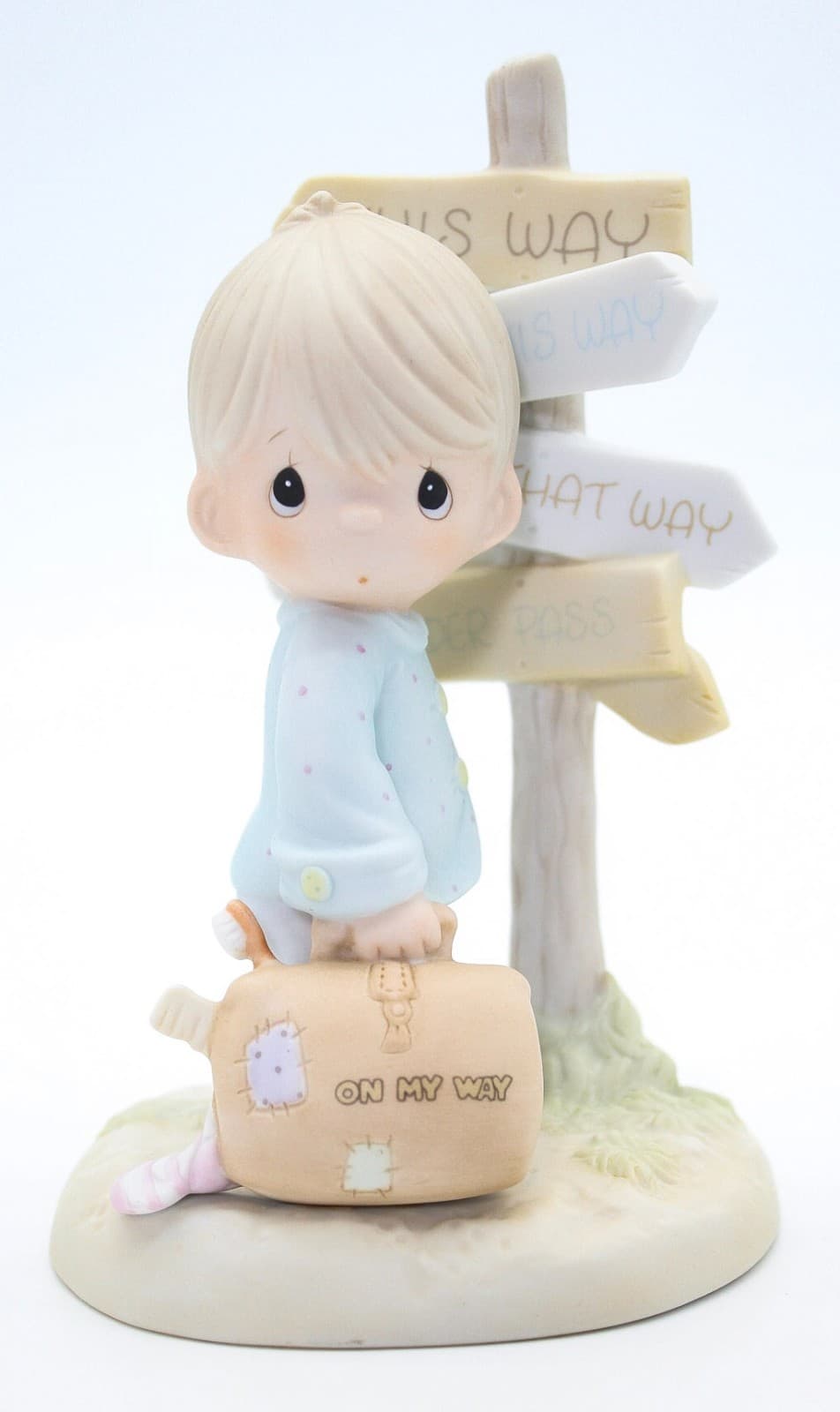 Precious Moments Jesus Is The Only Way Enesco Porcelain Figurine 1988 - Thumbnail 7