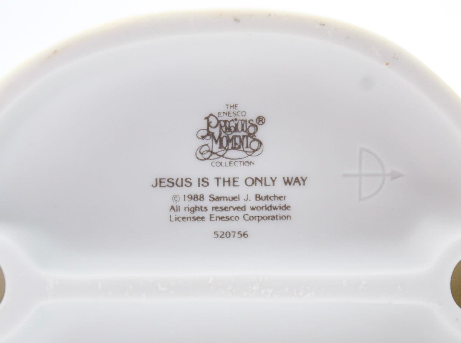Precious Moments Jesus Is The Only Way Enesco Porcelain Figurine 1988 - Thumbnail 6