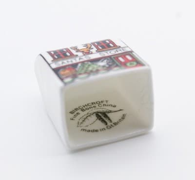BIRCHCROFT Miniature House Shaped Thimble Bone China Christmas Shop - Thumbnail 3