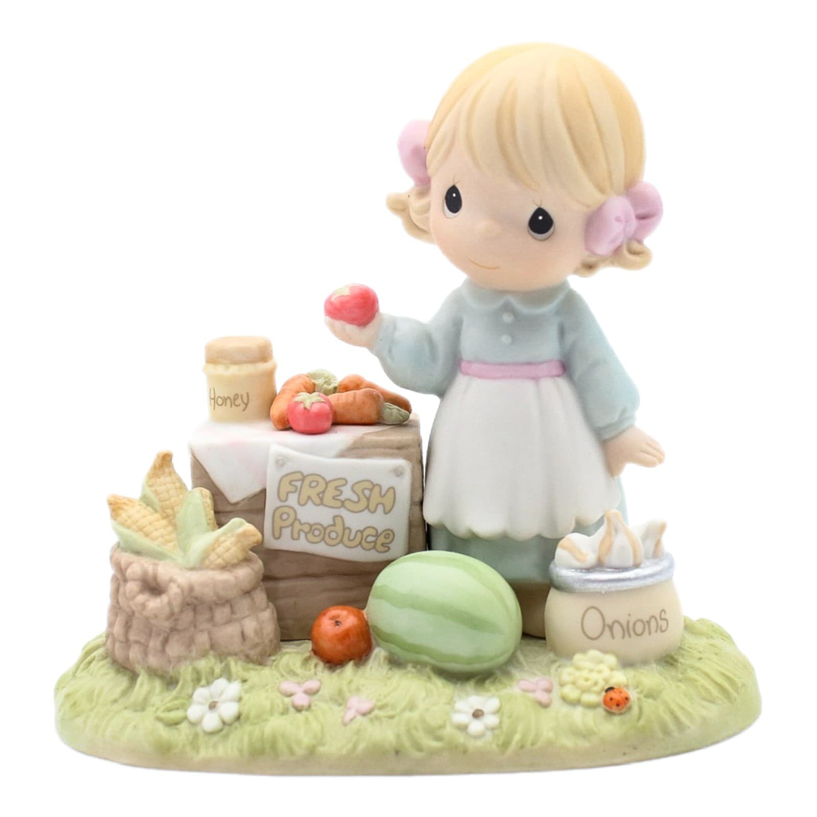 Precious Moments Oh Taste And See That The Lord Is Good Porcelain Figurine 1997 - Image 1