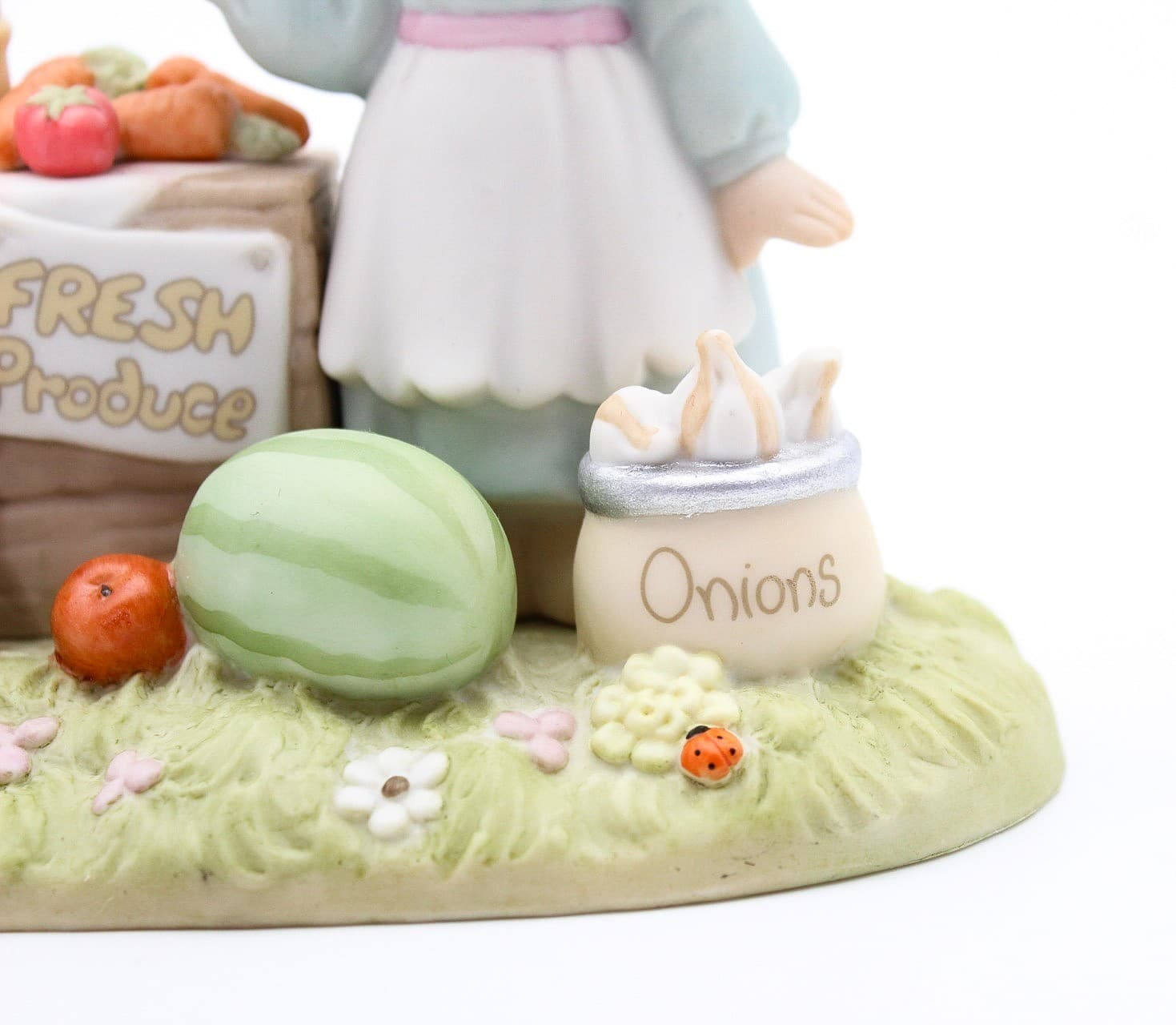 Precious Moments Oh Taste And See That The Lord Is Good Porcelain Figurine 1997 - Thumbnail 4