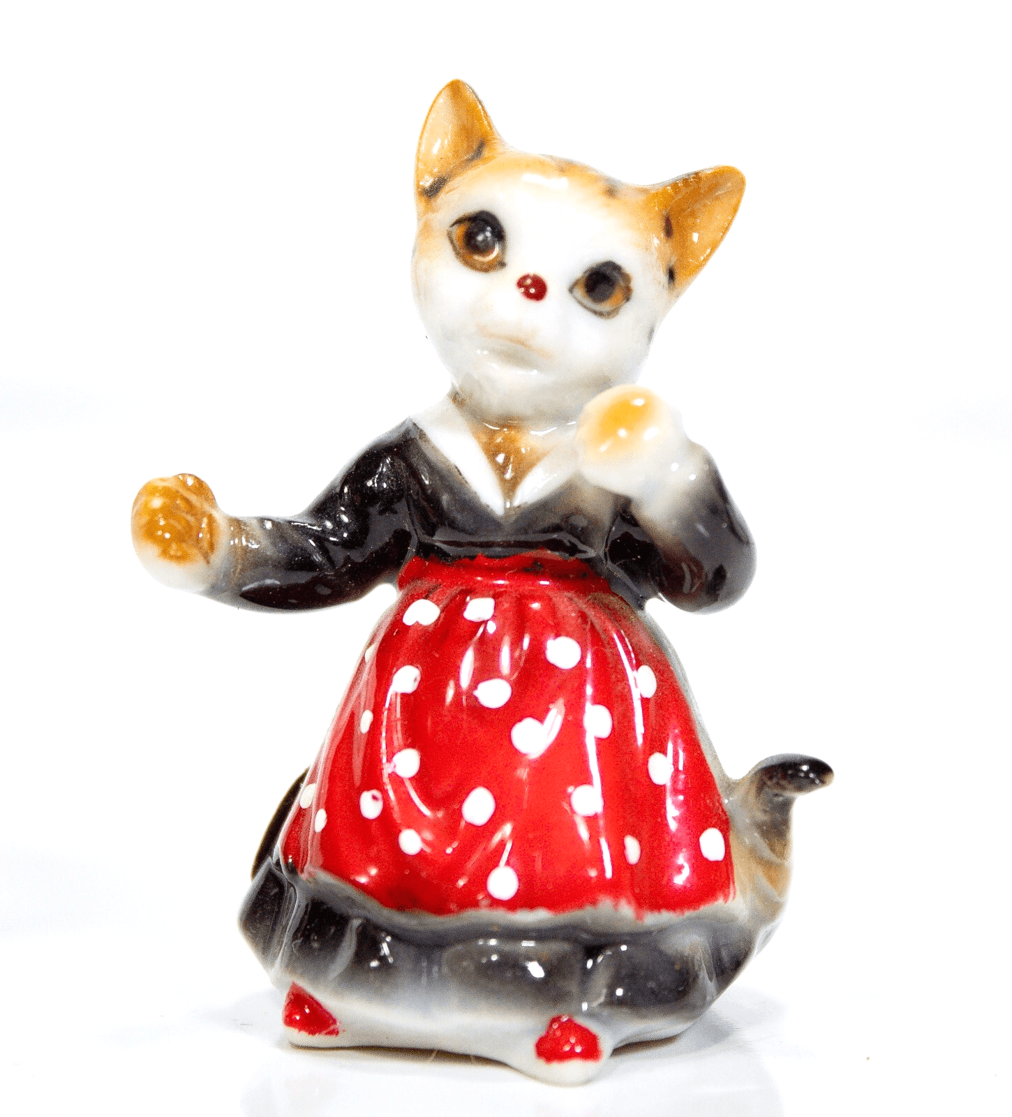 Vintage Japan Bone China Miniature Anthropomorphic Kitten Cat Figurine - Image 1