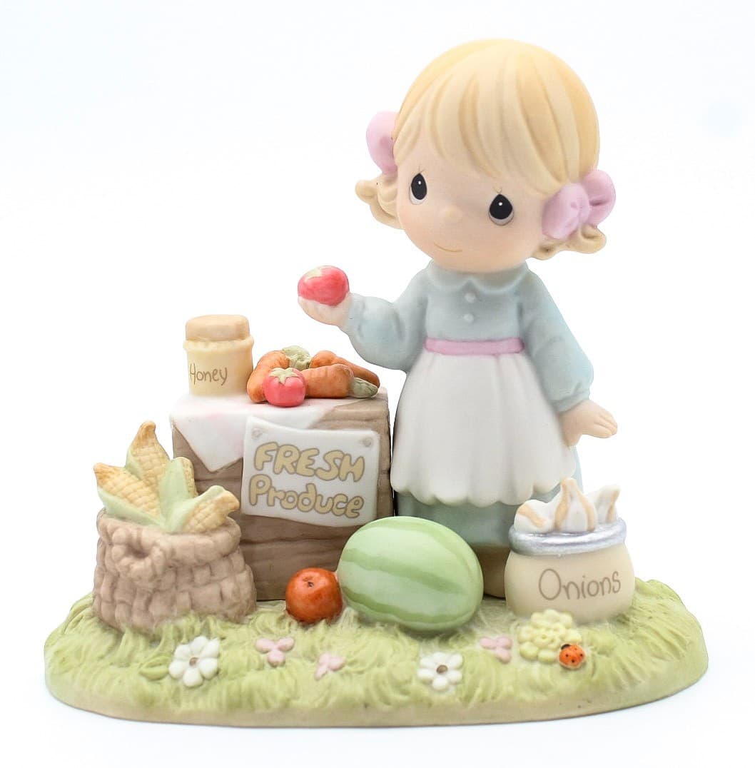 Precious Moments Oh Taste And See That The Lord Is Good Porcelain Figurine 1997 - Thumbnail 8