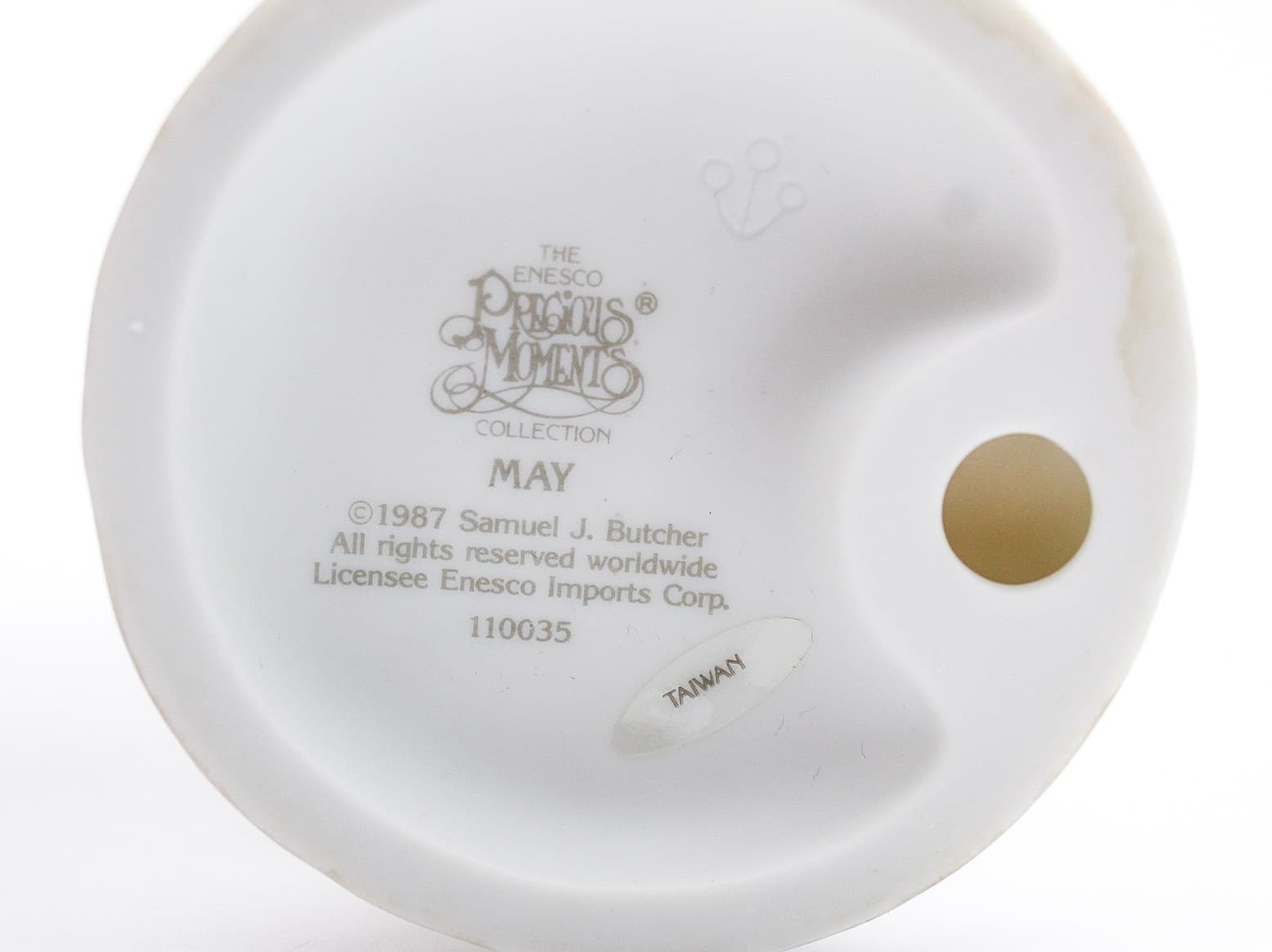 Precious Moments May Enesco Porcelain Figurine 1987 - Thumbnail 5