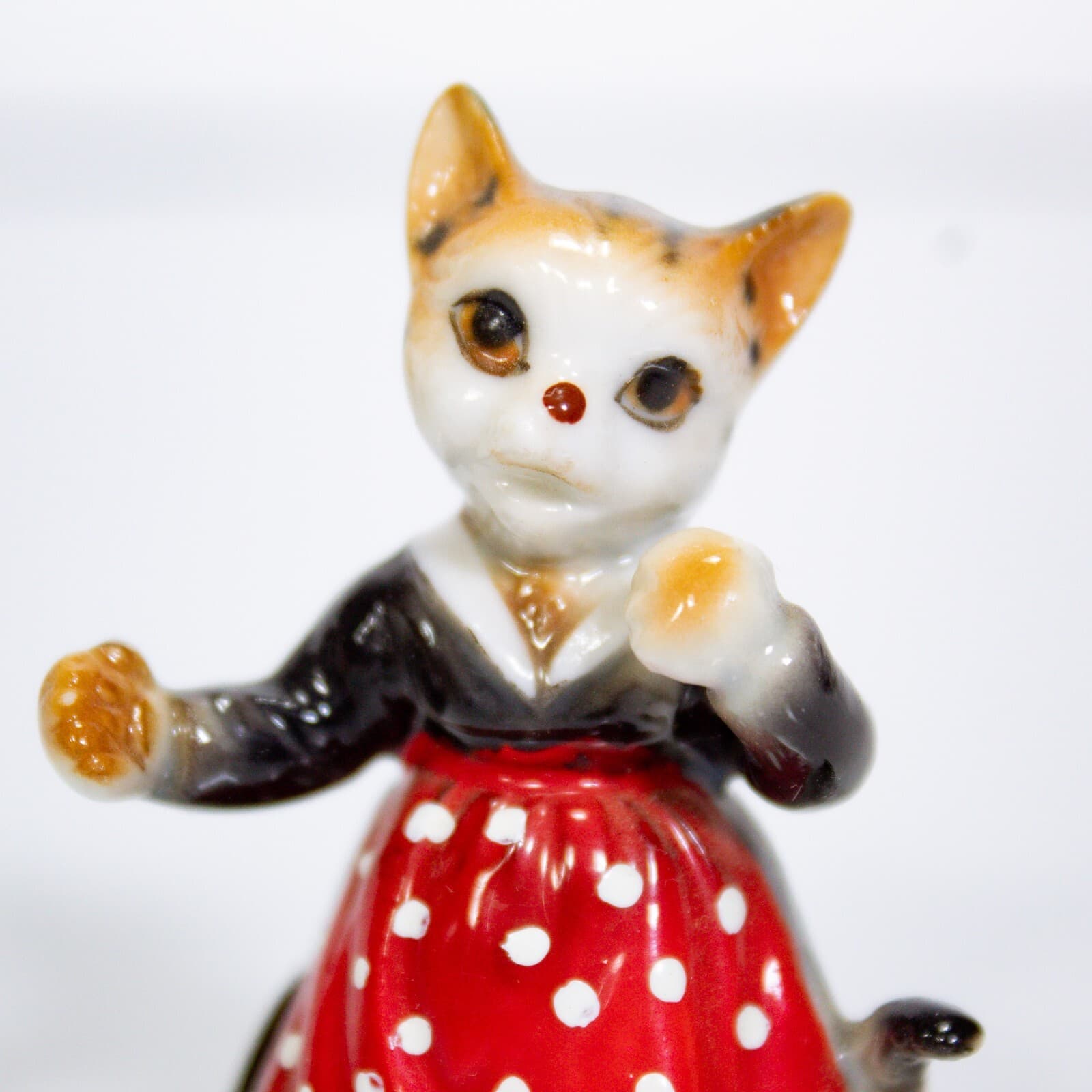 Vintage Japan Bone China Miniature Anthropomorphic Kitten Cat Figurine - Thumbnail 3
