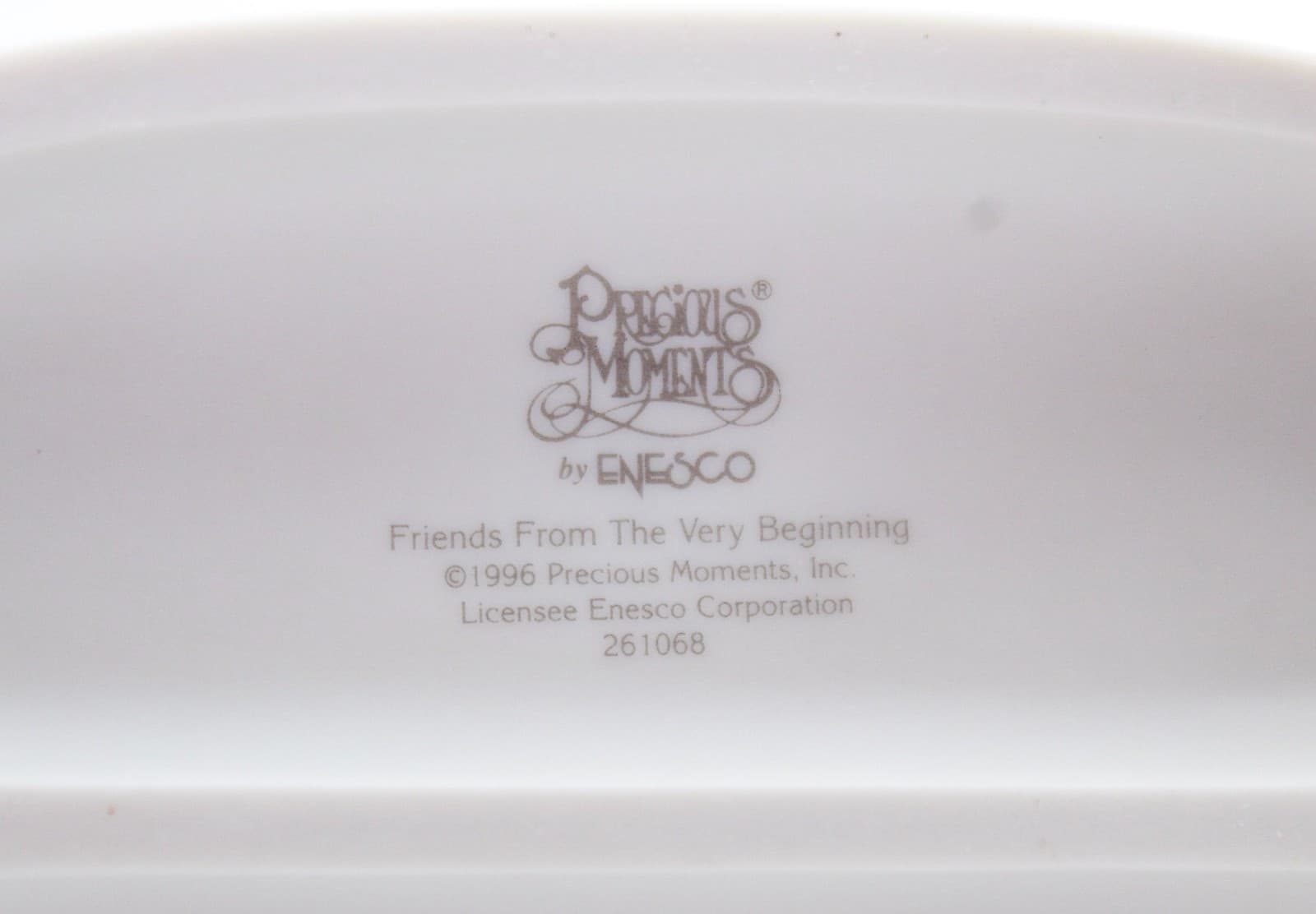 Precious Moments Friends From The Very Beginning Enesco Porcelain Figurine 1996 - Thumbnail 8
