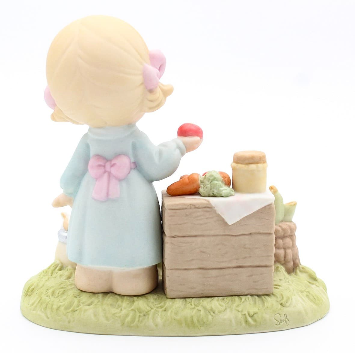 Precious Moments Oh Taste And See That The Lord Is Good Porcelain Figurine 1997 - Thumbnail 6
