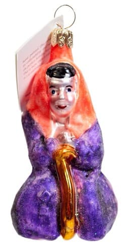 CHRISTOPHER RADKO "Witch Way" Little Gems Halloween Christmas Ornament w/ Tag - Image 1