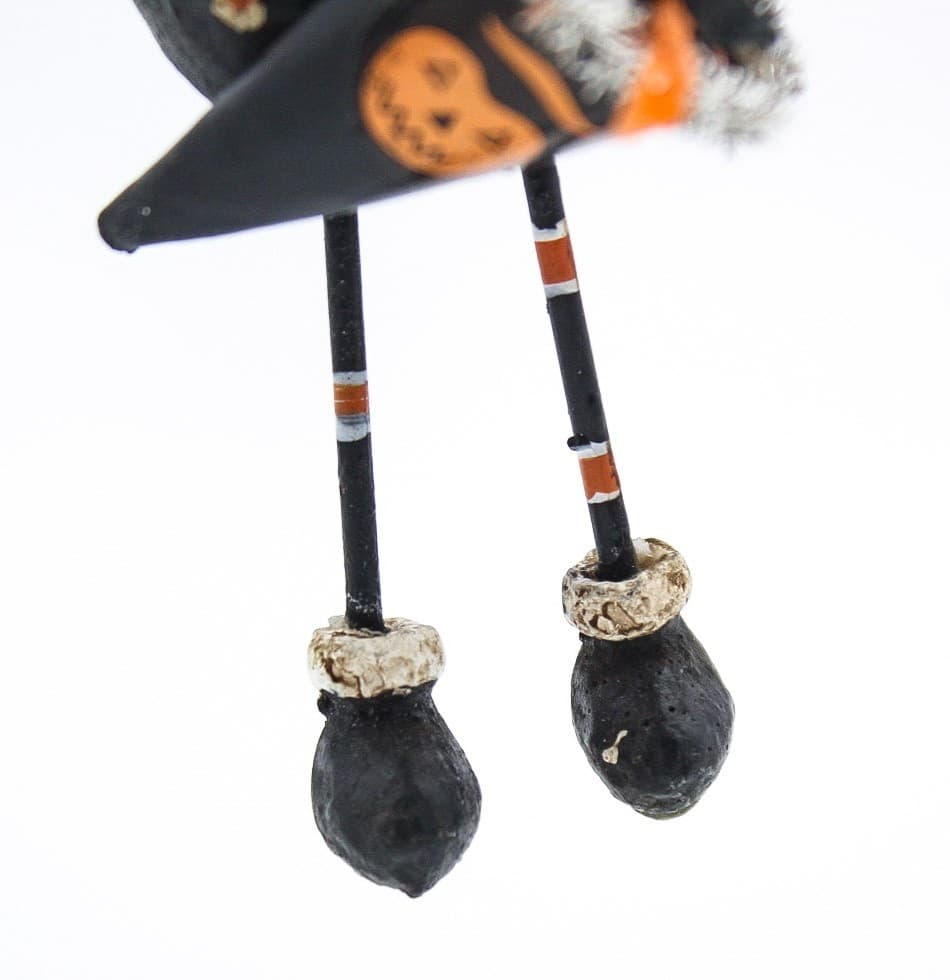 Lori Mitchell Cat Girl Trick Or Treat Folk Art Halloween Christmas Ornament - Thumbnail 5