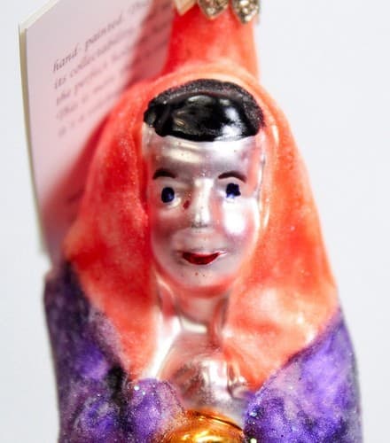 CHRISTOPHER RADKO "Witch Way" Little Gems Halloween Christmas Ornament w/ Tag - Thumbnail 2