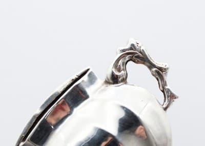 Steiff R.T. Signed Sterling Silver 925 Vase Jardiniere Motif Vintage Pin Brooch - Thumbnail 3