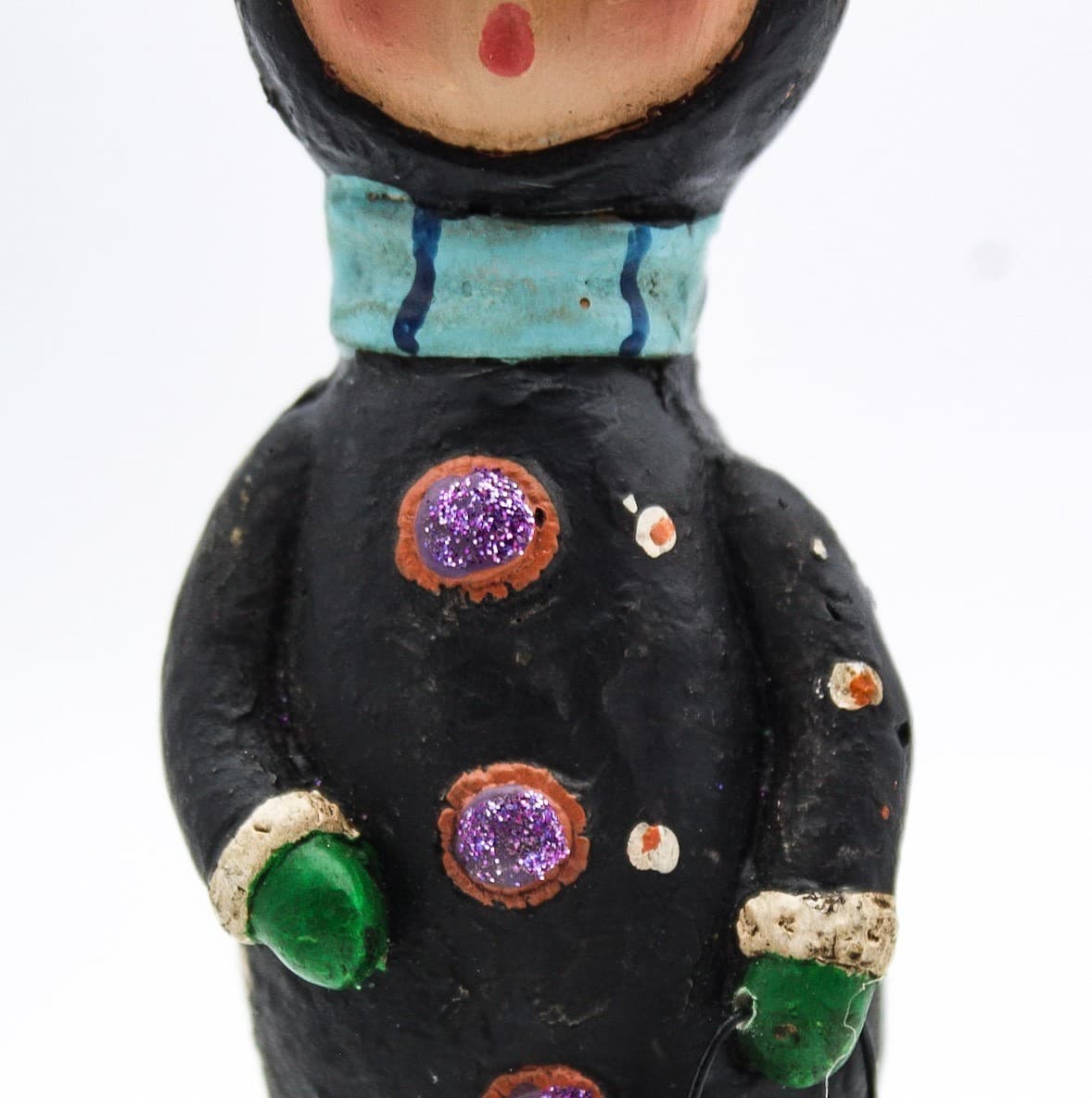 Lori Mitchell Cat Girl Trick Or Treat Folk Art Halloween Christmas Ornament - Thumbnail 7