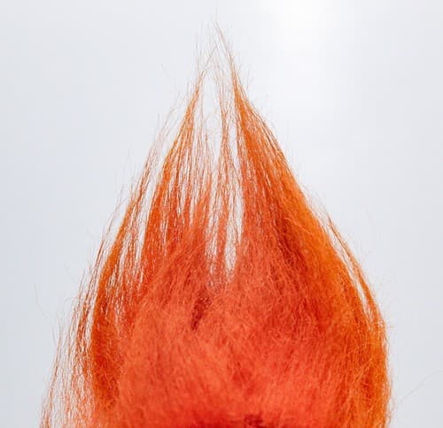 Vintage Original Authentic 1986 DAM Troll Orange Hair 5" Doll - Thumbnail 3