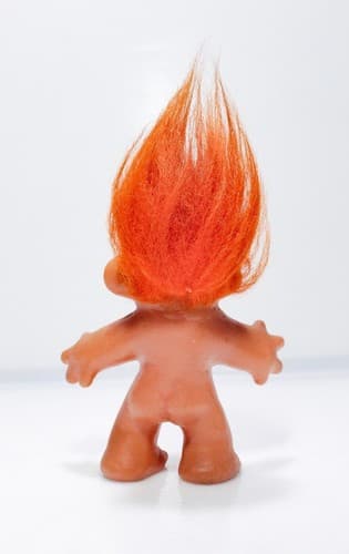 Vintage Original Authentic 1986 DAM Troll Orange Hair 5" Doll - Thumbnail 8