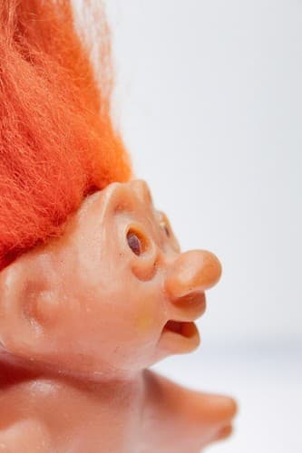 Vintage Original Authentic 1986 DAM Troll Orange Hair 5" Doll - Thumbnail 6