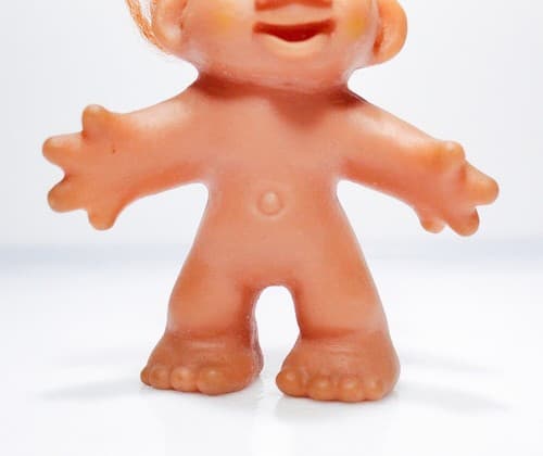 Vintage Original Authentic 1986 DAM Troll Orange Hair 5" Doll - Thumbnail 4