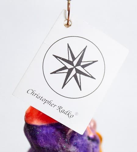 CHRISTOPHER RADKO "Witch Way" Little Gems Halloween Christmas Ornament w/ Tag - Thumbnail 5