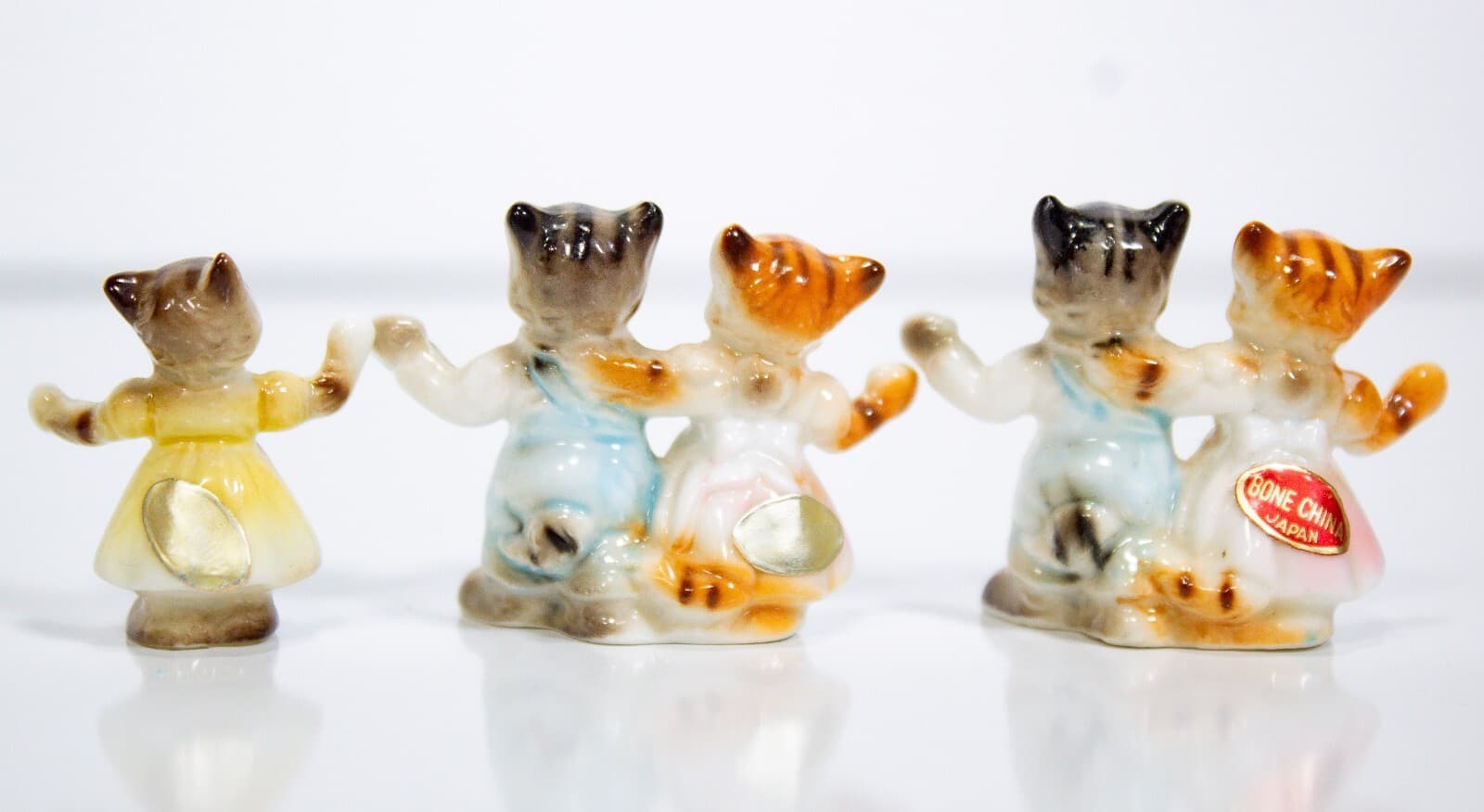 Lot of 3 Vintage Three Kittens Who Lost Their Mittens Bone China Cat Figurines - Thumbnail 2