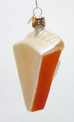 OWC Old World Christmas Pumpkin Pie Slice Dessert Glass Ornament - Thumbnail 2