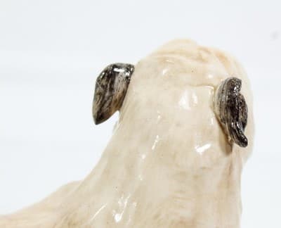 EVE PEARCE Hand Crafted England Pug Dog Porcelain Figure Hallmarked OOAK - Thumbnail 4