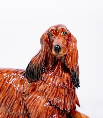 EVE PEARCE Handmade England Red Haired Dachshund Dog Porcelain Figurine OOAK - Thumbnail 3