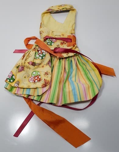 Designer LINDA HIGGINS Couture Classy Doggie Designs Yellow Small Dog Dress - Thumbnail 2