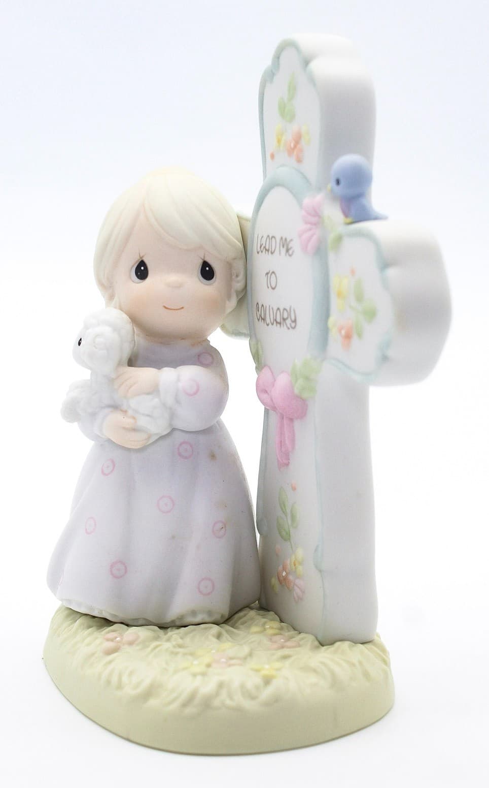 Precious Moments Lead Me To Calvary Enesco Porcelain Figurine 1996 - Thumbnail 3