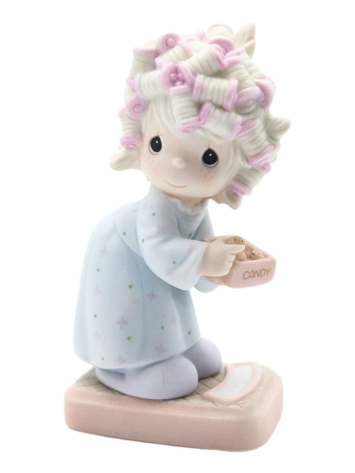 Precious Moments The Spirit Is Willing But The Flesh Is Weak Figurine 1986 - Image 1