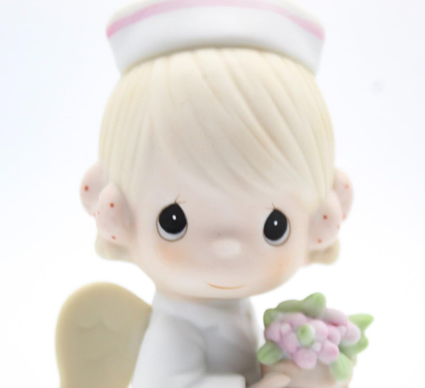 Precious Moments Angel Of Mercy Enesco Porcelain Figurine 1986 - Thumbnail 5