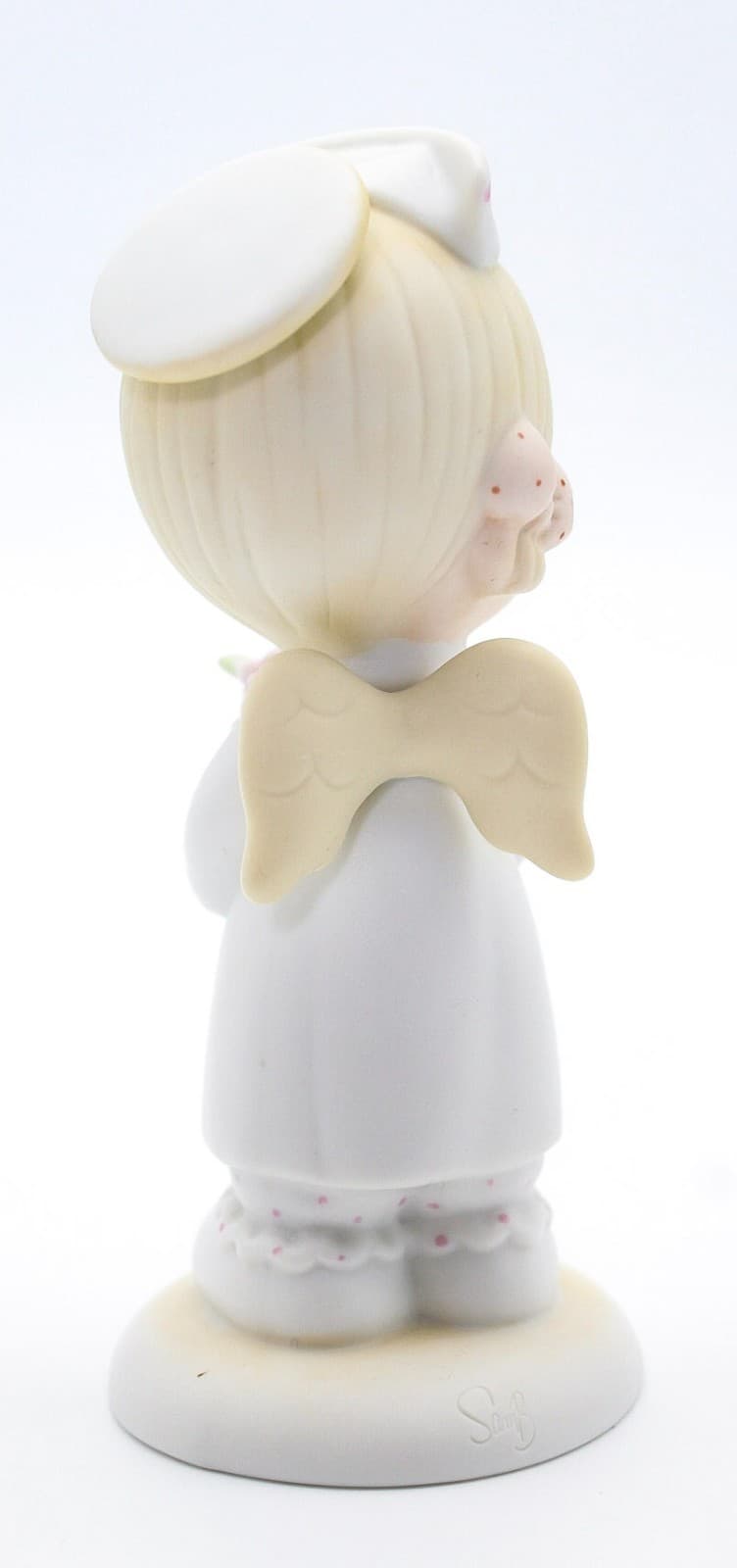 Precious Moments Angel Of Mercy Enesco Porcelain Figurine 1986 - Thumbnail 3