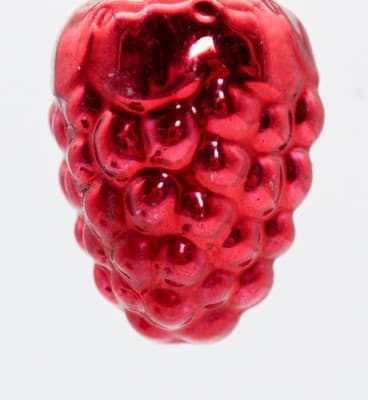 Vintage SHINY BRITE Red Bumpy Grape Glass Christmas Ornament - Thumbnail 3