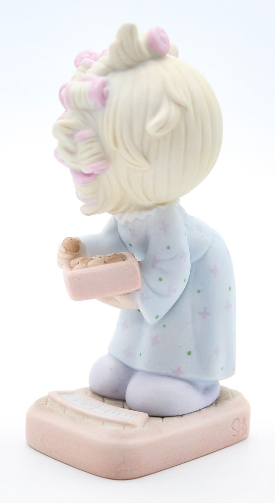 Precious Moments The Spirit Is Willing But The Flesh Is Weak Figurine 1986 - Thumbnail 5